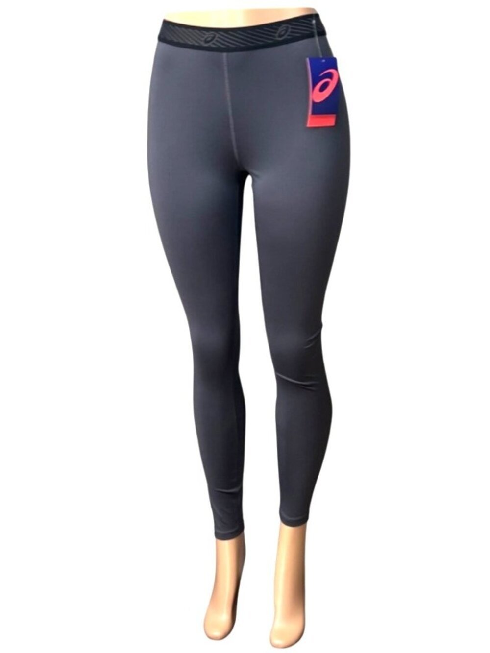 Asics Womens Circuit 2 Tight Yoga Pants, Style # 2162A085, Gray, Sz M